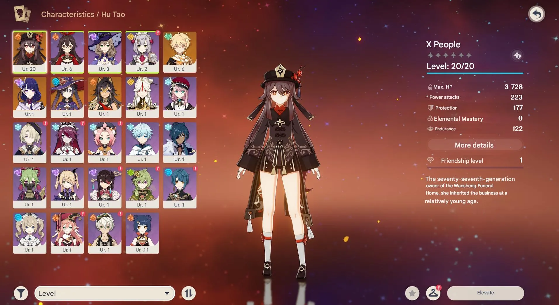 GI1523 Hu Tao Raiden Shogun Starter AR10 Linked Email 